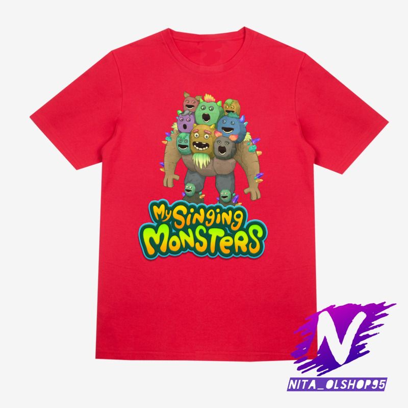 kaos mysinging monsters baju anak karakter my singing