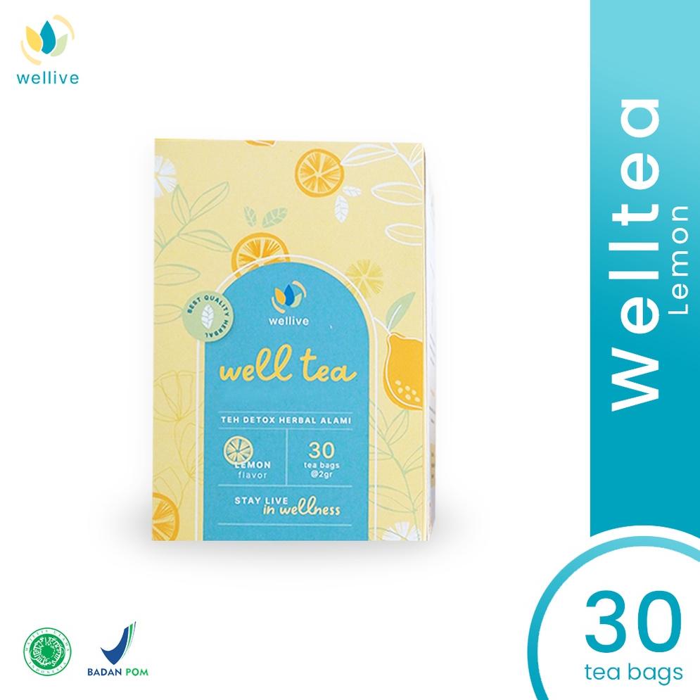 

(G-G1G✉) WELLTEA - Teh detox - Teh Herbal - Isi 30 top produk