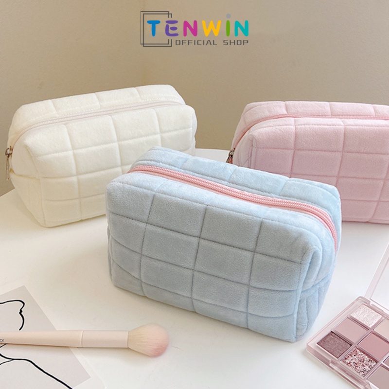 

Pensil case/pensil Pouch/Make up Tas/MUJI STYLE Tas Pena Kapasitas Besar-Tenwin