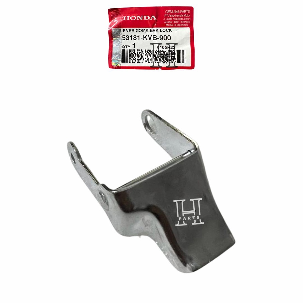 TAHANAN HANDLE PENGUNCI REM KIRI BELAKANG LEVER COMP BRAKE LOCK VARIO 125 TECHNO HELM IN BEAT POP FI ESP KARBU 53181-KVB-900 ASLI ORIGINAL AHM HGP HONDA