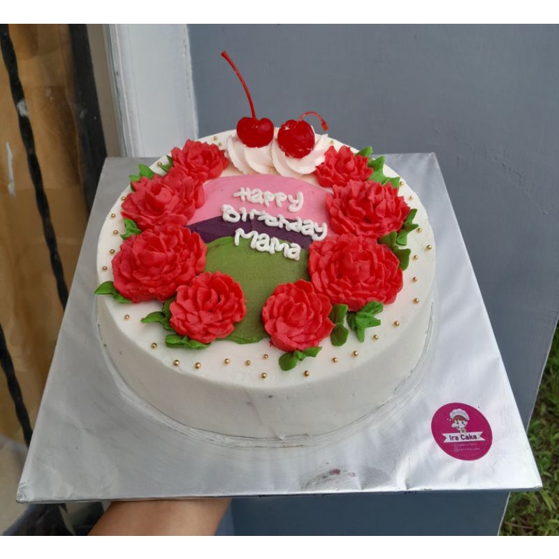 

kue ulang tahun cantik uk 22cm dan uk 20cm