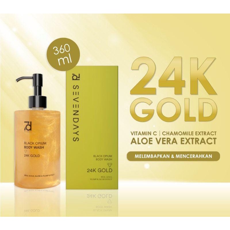 SEVENDAYS BODY WASH 24K GOLD 360ml