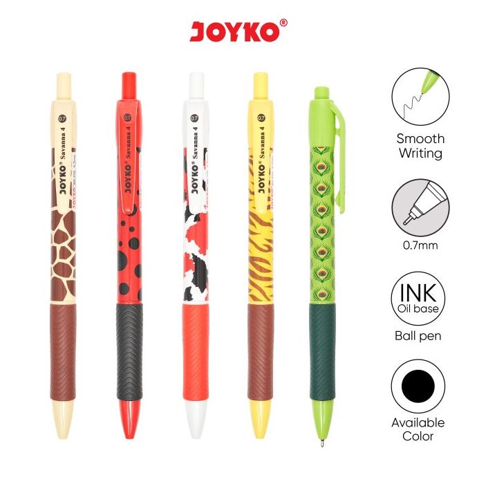 

Ball Pen / Pulpen / Pena Joyko BP-232 / Savanna 4 / 0.7 mm