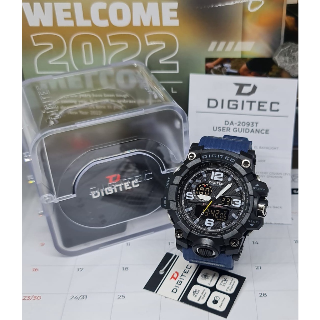 Jam Tangan Pria Digitec DA2093T 2093 Original Garansi Resmi