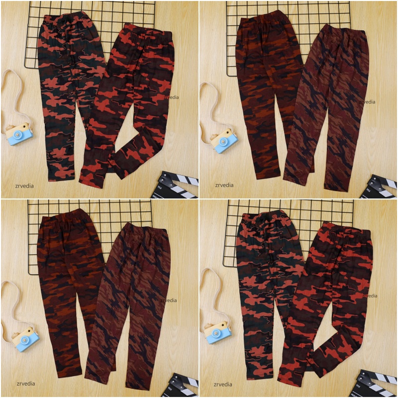 ARMY Pants ukuran 5-7 Tahun / Legging ABRI Panjang Anak Laki Perempuan Bawahan Celana Leging Adem