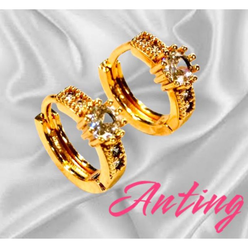 anting jurai permata//perhiasan pengganti emas//anting