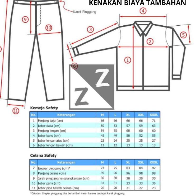Terlaris BAJU & CELANA SAFETY KATELPAK WERPAK KEMEJA SERAGAM SAFETY KERJA TEHNIK LAPANGAN BAJU SAFET