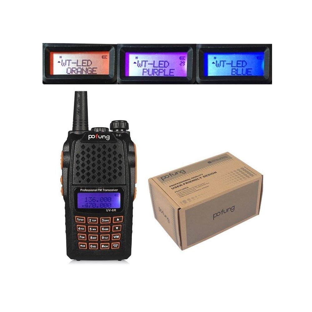 Radio Walkie Handy Talky HT BAOFENG POFUNG Dual Band 7W UV-6R