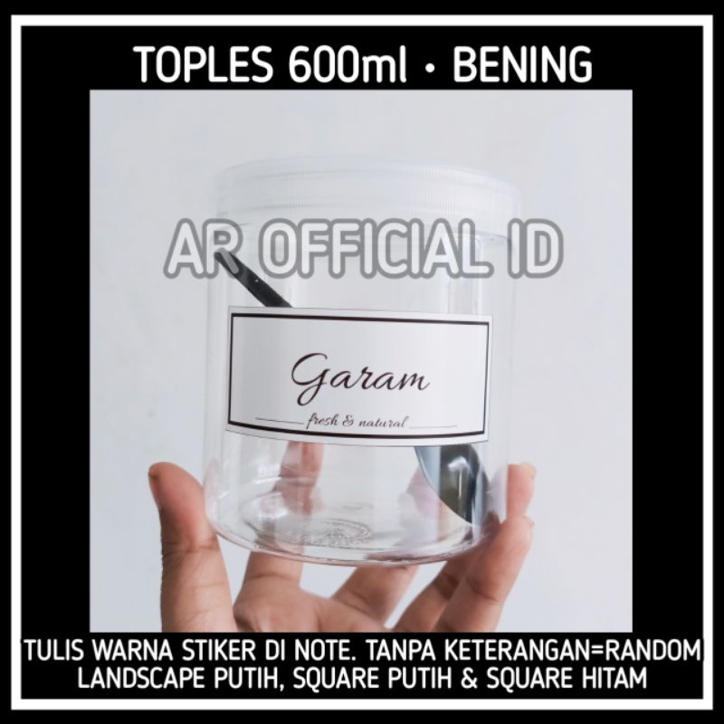 600ml BENING • TOPLES BUMBU DAPUR FREE SENDOK &amp; STIKER