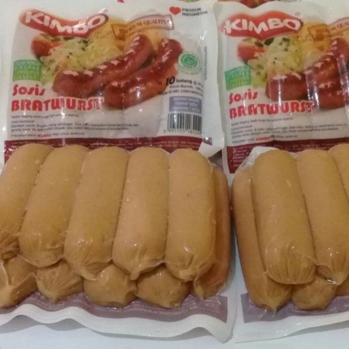 

KIMBO Sosis Bakar Bratwurzt isi 10s 500 gram Rasa Original