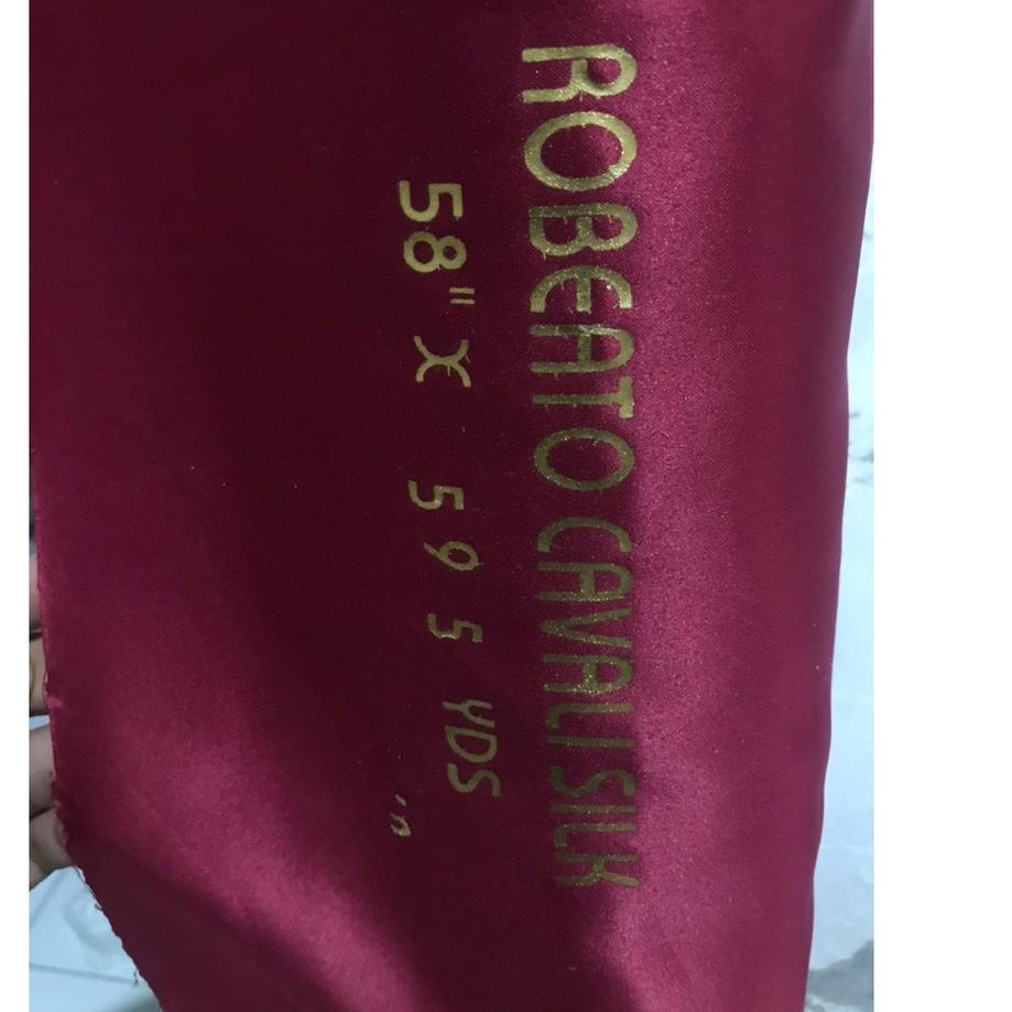 ➼ Kain Velvet Satin Roberto Cavalli Jr Bridesmaid Gamis ス