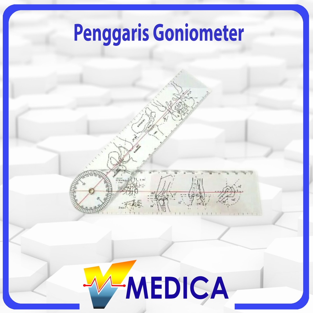 

Penggaris Goniometer / Penggaris Sudut Medis Ortopedi Bahan Plastik