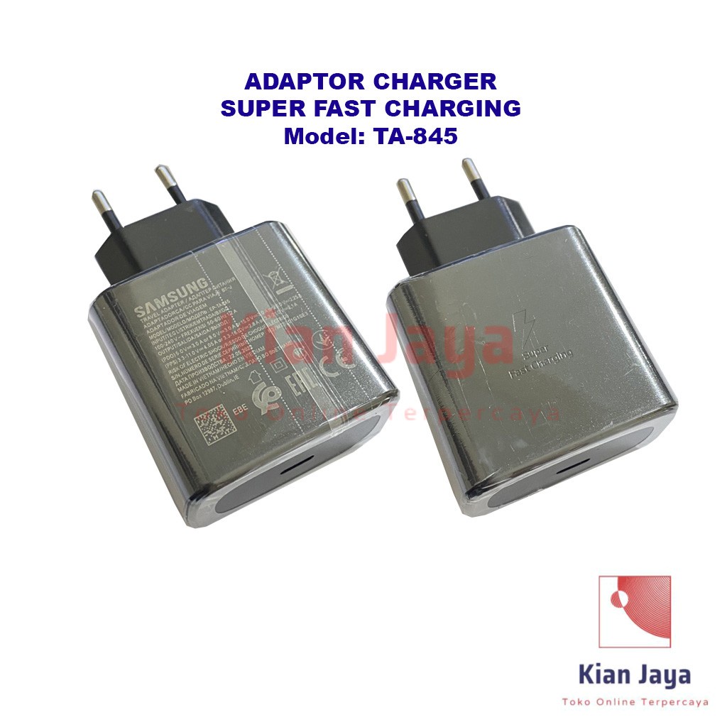 Charger Samsung Galaxy S20 Super Fast Charging 45w USB Cable C to C 5 Ampere Support Pegisian Daya Super Cepat Original OEM TC Casan Charge Adaptor Adapter