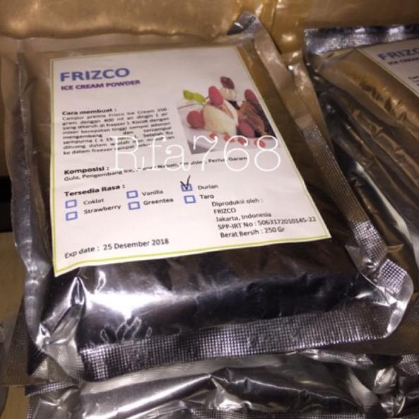 

Big Sale➙ Frizco Bahan Bubuk Es krim 250gr 100 ➙