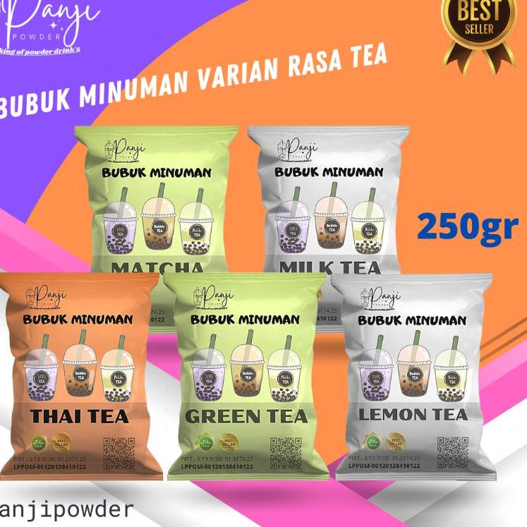 

Terlaku... SERBUK MINUMAN ANEKA RASA TEA 250gr BUBUK MINUMAN RASA BUBUK MINUMAN ANEKA RASA BUBUK MINUMAN PREMIUM SERBUK MINUMAN KEKINIAN POWDER MINUMAN BUBUK MINUMAN BOBA GREEN TEA THAI TEA MATCHA MILK TEA LEMON TEA LECHY TEA MANGGO TEA STRAWBERRY TEA