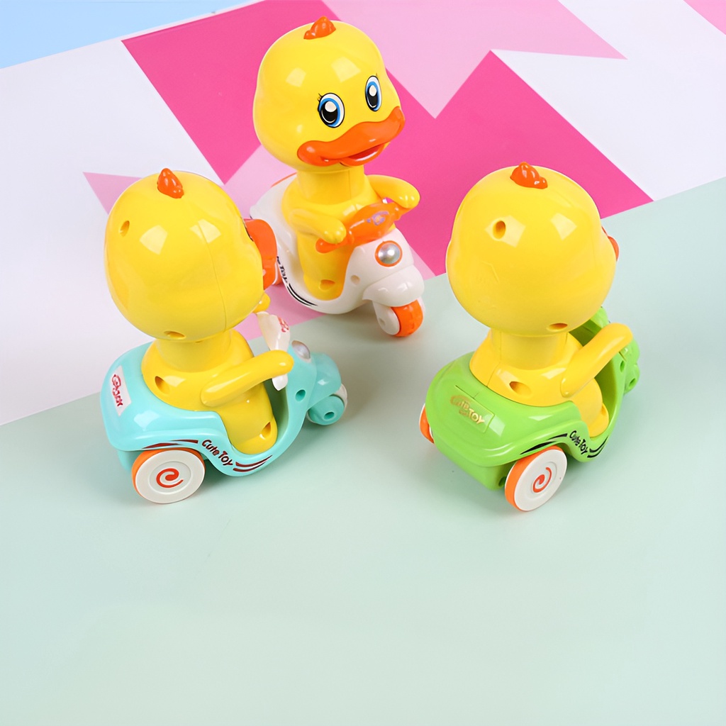 Vespa Duck | Mainan Anak Laki Laki 1-2-3 Tahun | Mainan Bebek Naik Motor | Mainan Bayi Perempuan 0 6 Bulan | Mainan Bayi Cowok 1 Tahun