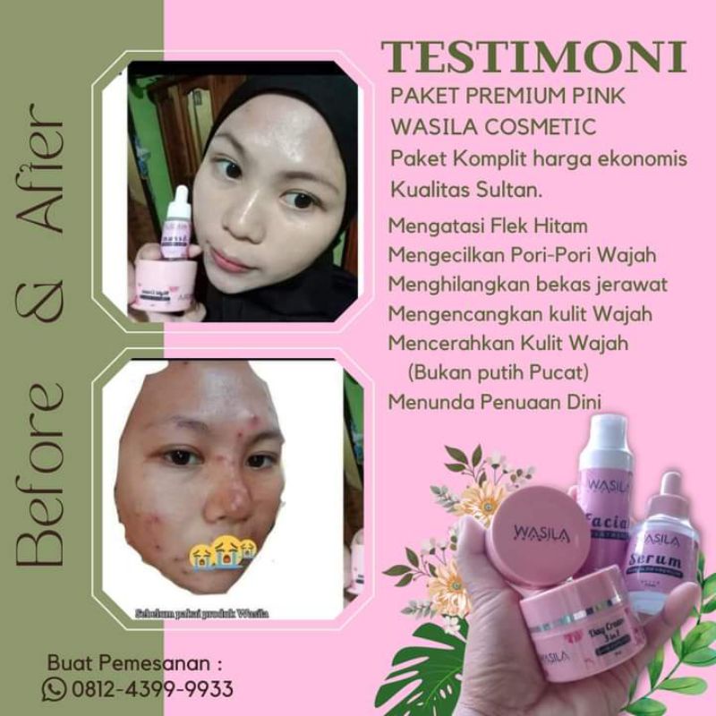 paket premium pink wasila cosmetik