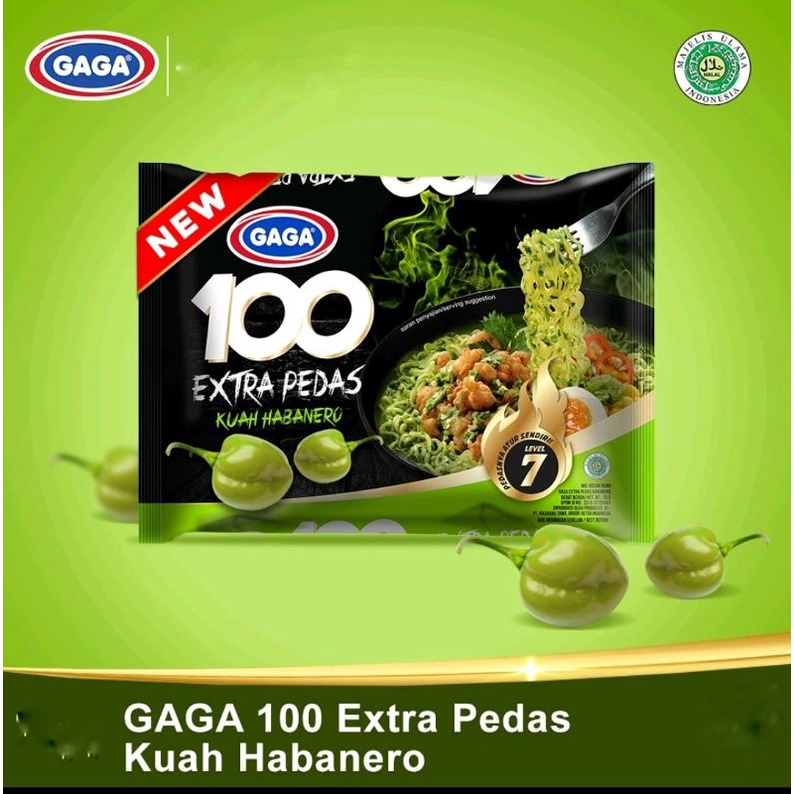 

MIE INSTAN GAGA 100 EXTRA PEDAS KUAH HABANERO 75 gr