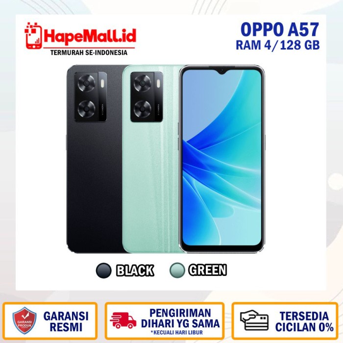 OPPO A57 2022 4G RAM 4/128 GB GARANSI OPPO INDONESIA TERMURAH