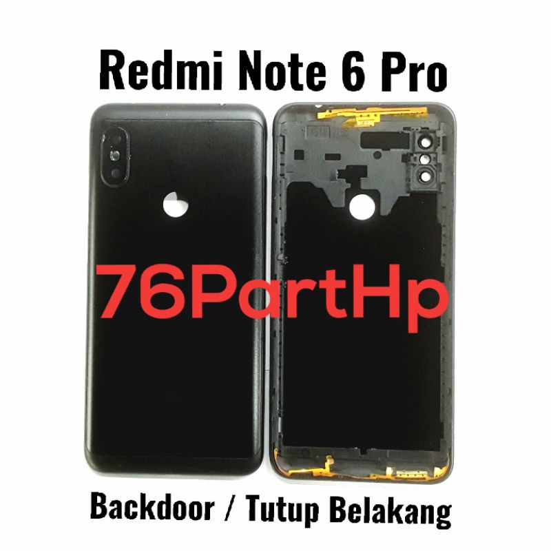 Backdoor Back Case Xiaomi Redmi Note 6 Pro Tutup Belakang Handphone