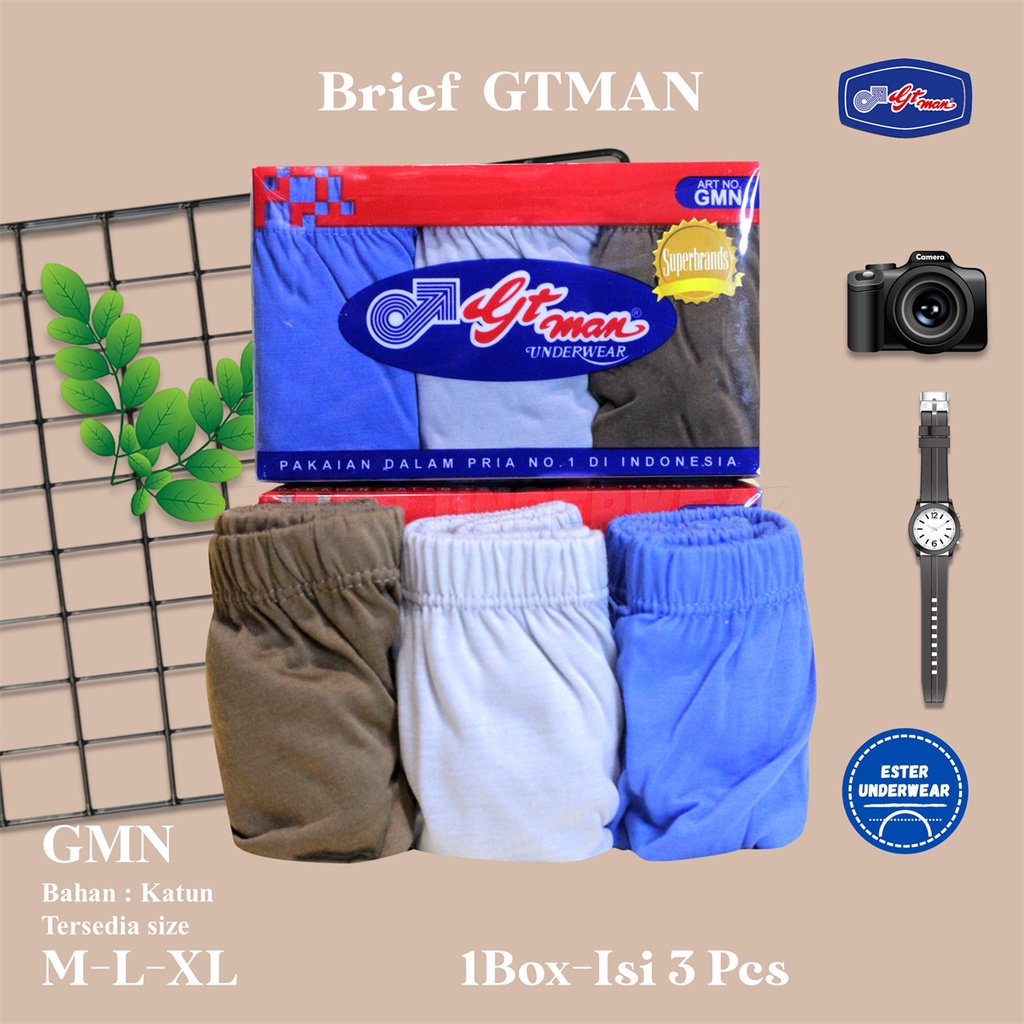 Celana Dalam Pria GTMAN GMN Isi 3Pcs