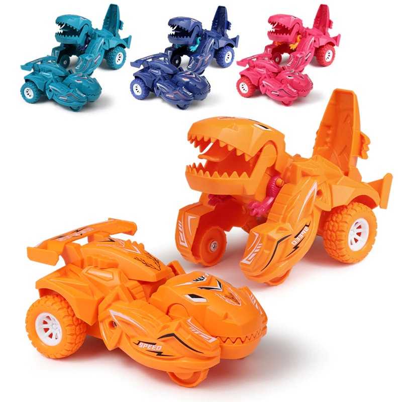HoneyPo Mainan Mobil Berubah Bentuk Transforming Dinosaur Car - DC712 ( Mughnii )