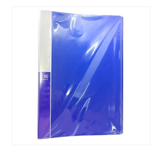 

✨NEW✨ - Bazic Clear Holder Album Folio 60 Sheets #421B Biru