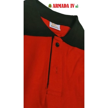 Kaos Kerah Polo Tactical Merah Hitam Kaos Polos Merah Hitam Pendek