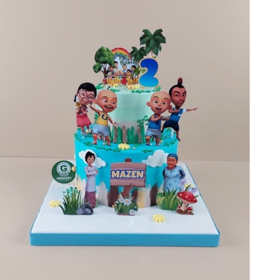 

UPIN IPIN UK 15+10CM / KUE ULANG TAHUN