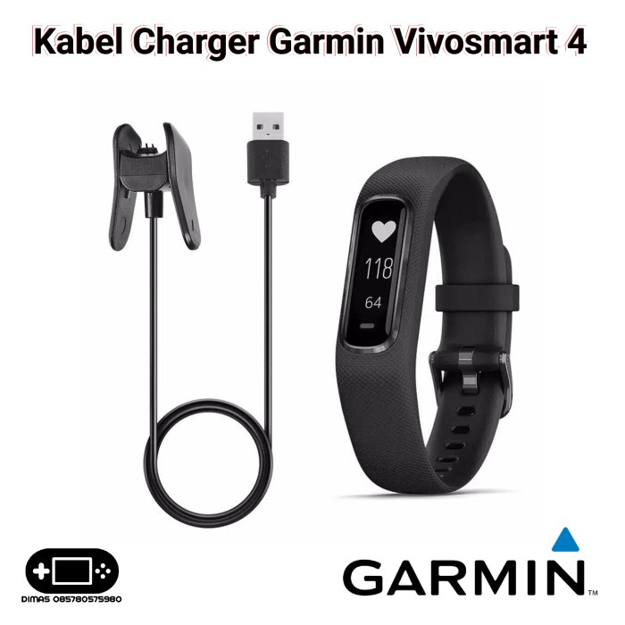 Kabel USB Charger GARMIN VIVOSMART 4 Smart Watch Charging