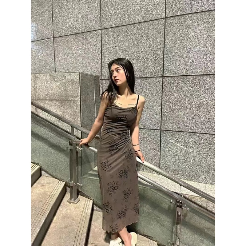 ready stock##DRESS KOREAN STYLE/Y2K/GOTHIC DRESS/GAUN KAMISOL UNTUK WANITA