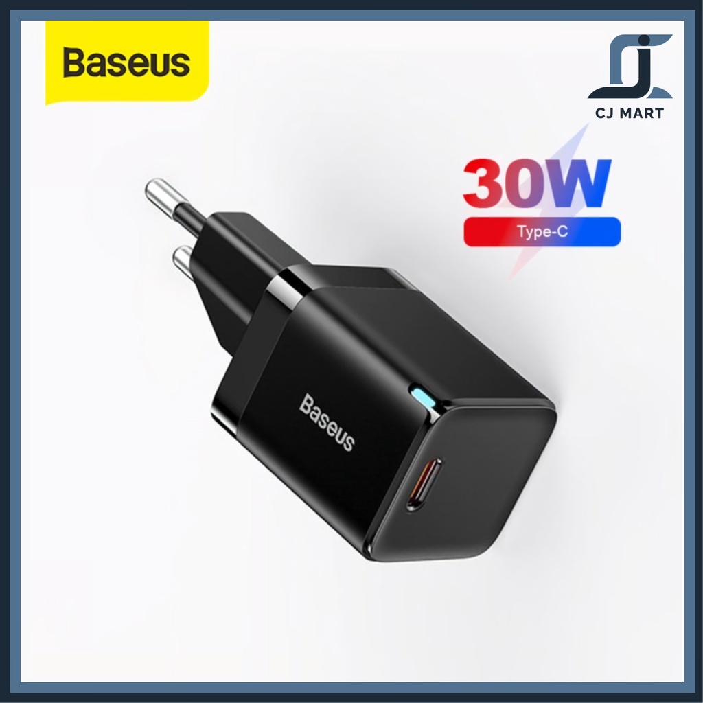 BASEUS GAN CHARGER 3 SMART FAST CHARGER 1C 30W EU