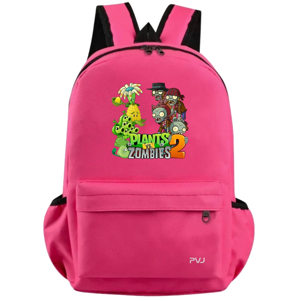 PVJ - Tas Ransel Sekolah Anak laki laki Motif Plant vs Zombie