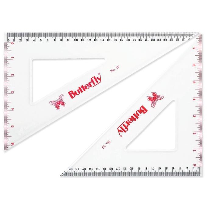 

Set Penggaris Segitiga Butterfly No. 10 per set
