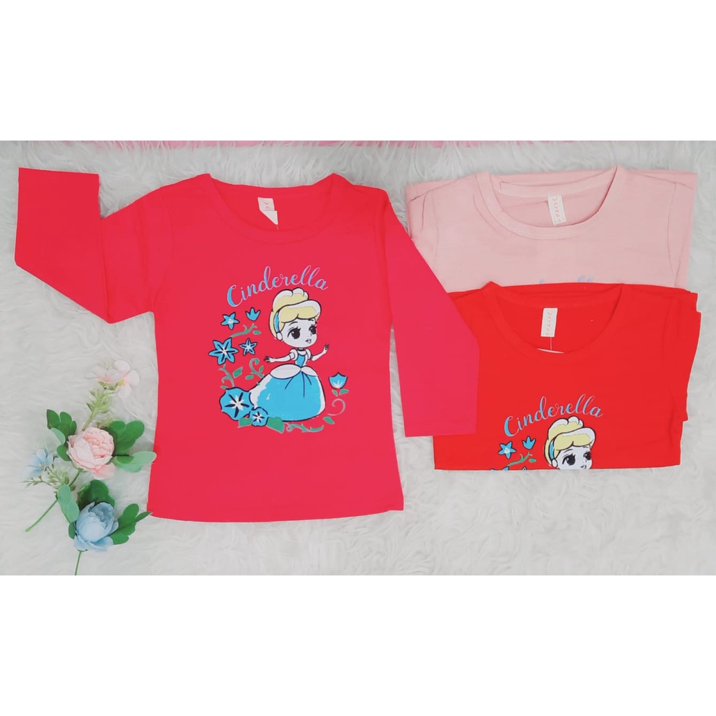 Baju Kaos Wayne Kids Anak Perempuan Lengan Panjang