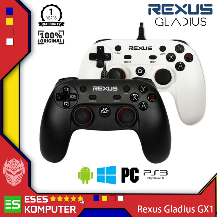 Gamepad Rexus Gladius GX1 GX-1 - Gaming Joystick Controller - Garansi