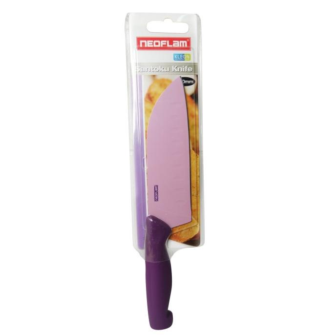 Neoflam Mukizu Pisau Santoku 5" - Ungu