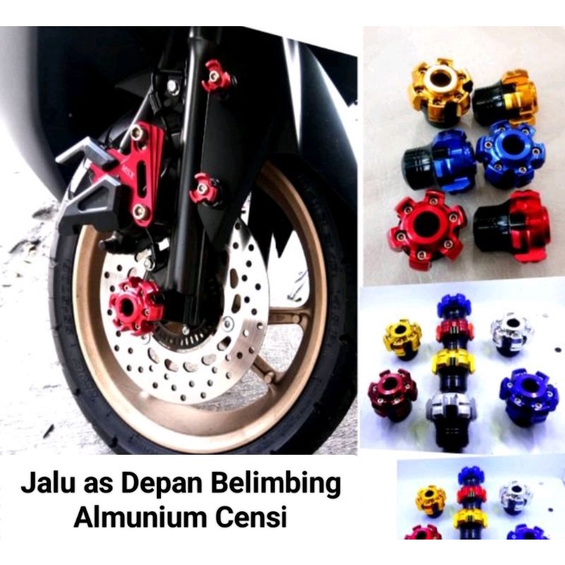 Jalu as Depan Censi Model Belimbing Atau model Bunga Bisa di pasang semua motor universal motor