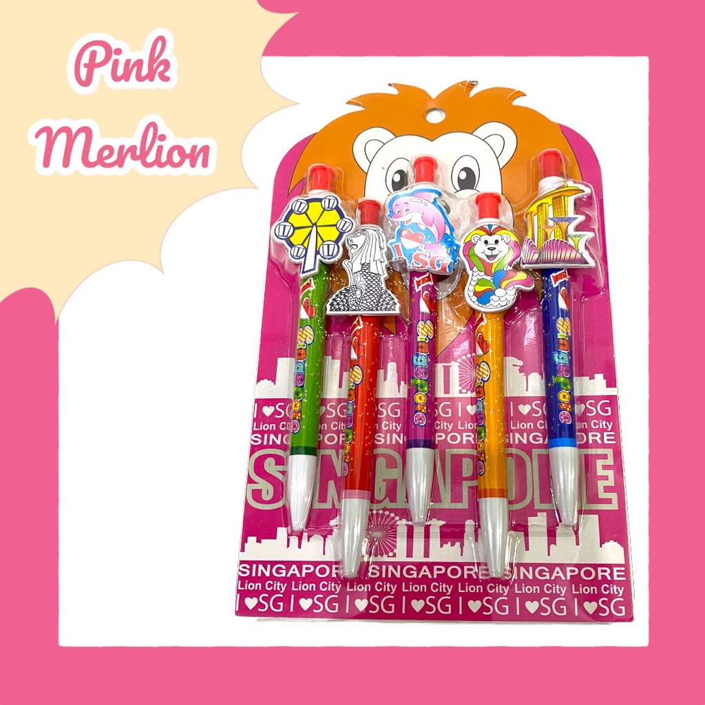 

Souvenir Singapore Pen / Pena Singapore / Oleh-Oleh Singapore / Pen Merlion