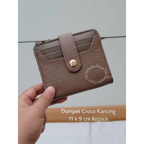 Dompet wanita croco kancing lipat