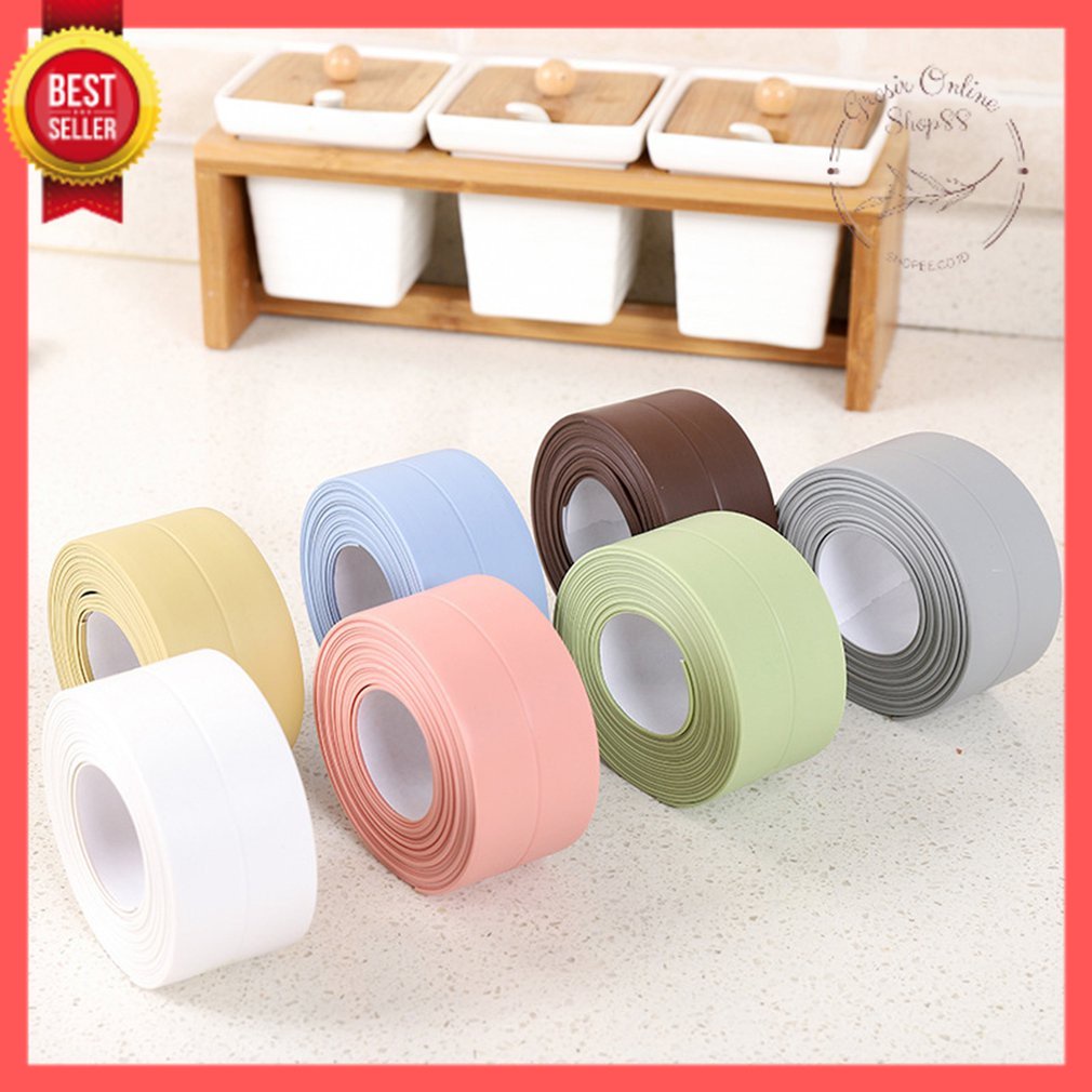 GOS B102 - Tape Perekat Sticker Anti Jamur Air Minyak PVC Wastafel Dapur Kamar Mandi