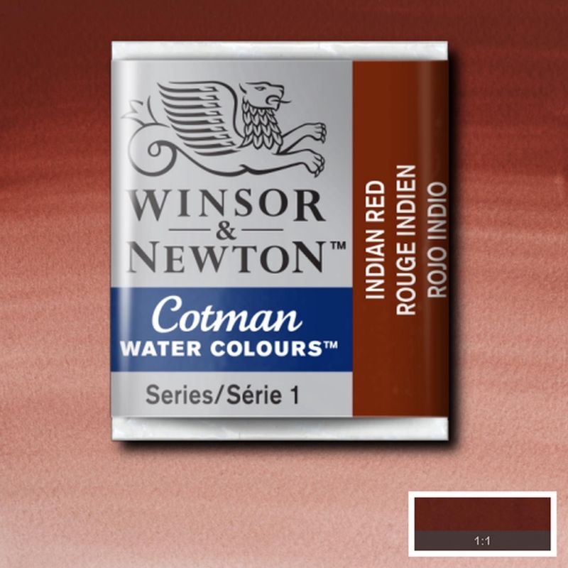 

COTMAN WATERCOLOUR HALF PAN INDIAN RED WINSOR & NEWTON