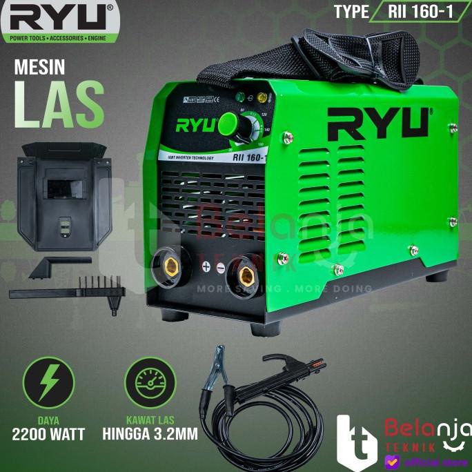 Ryu Travo Las Inverter 160A RII 160-1 IGBT 1800 Watt Mesin Trafo Las belanjate77 dijamin