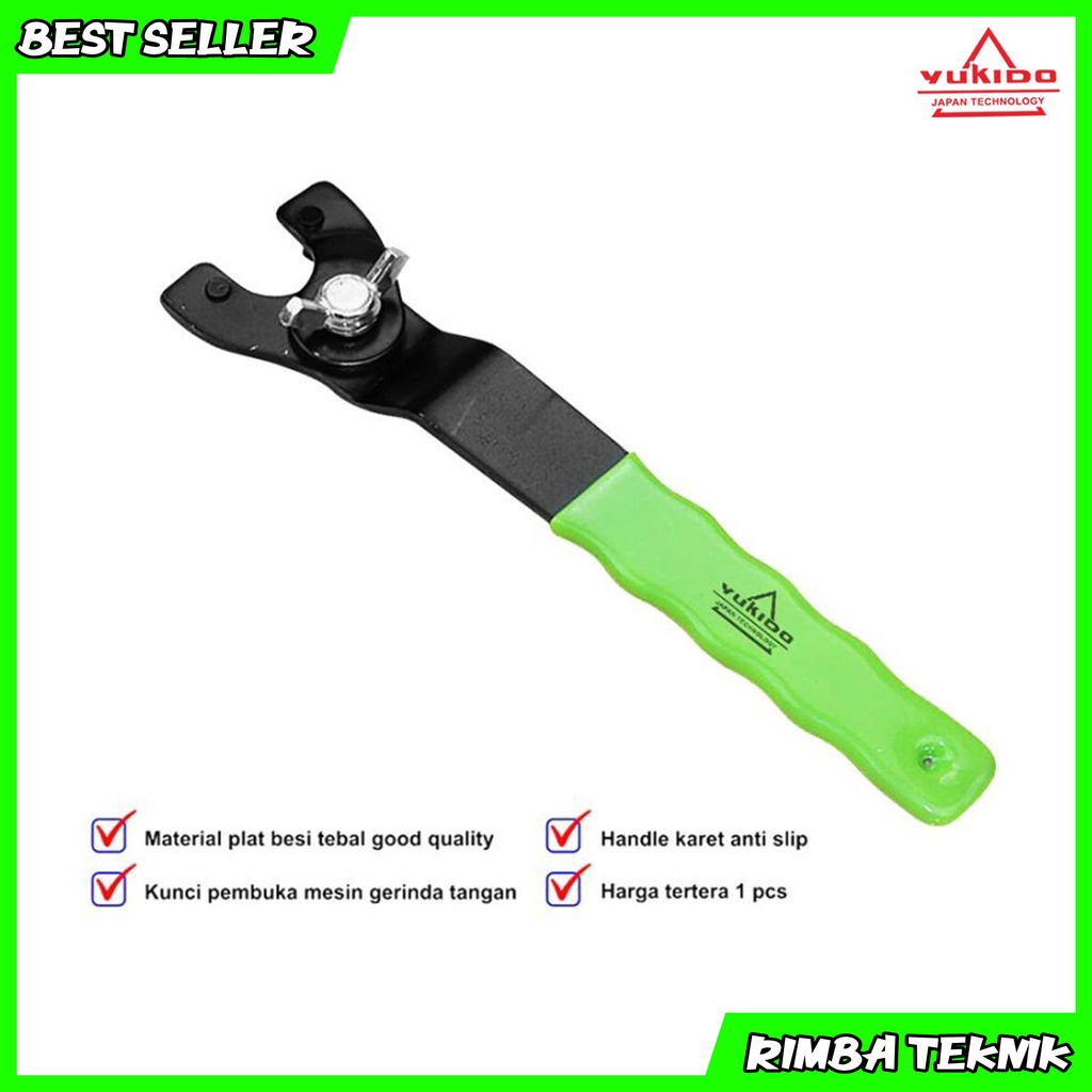 Kunci Gerinda Tangan Flexible 4 - 7 Inch Sparepart Kunci Mesin Disc Angle Grinder Adjustable Spanner Pin Kunci Mesin Gerinda