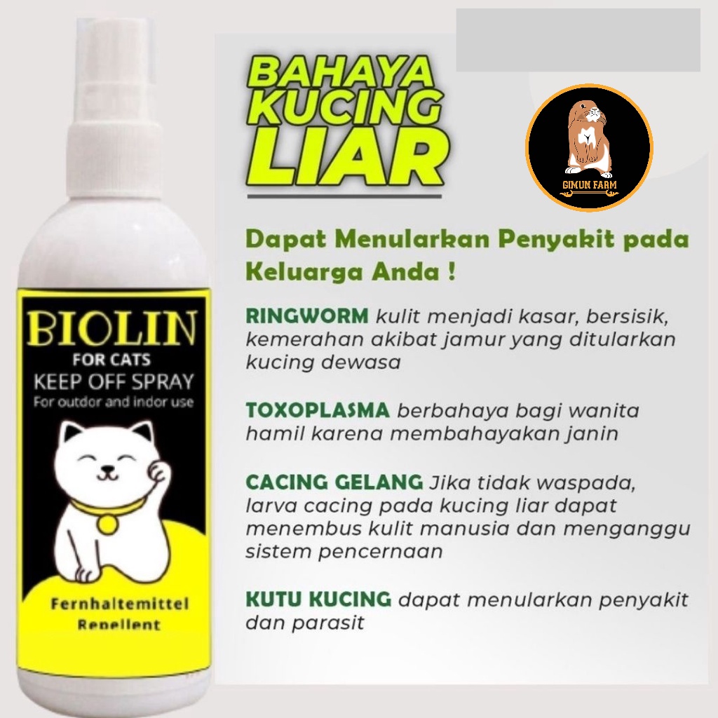 PENGUSIR KUCING NAKAL KENCING DAN BERAK SEMBARANGAN 120ML
