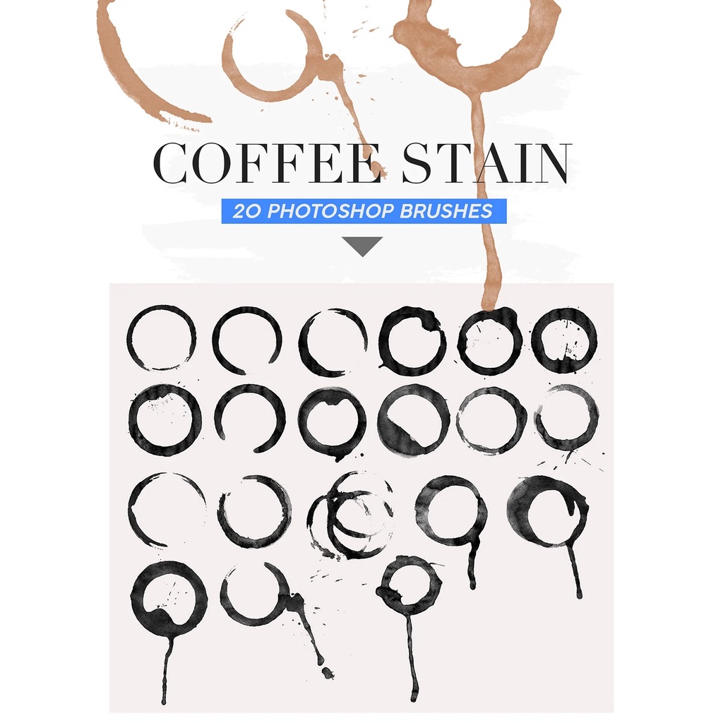 487 Ink Shapes-Strokes Photoshop Brushes