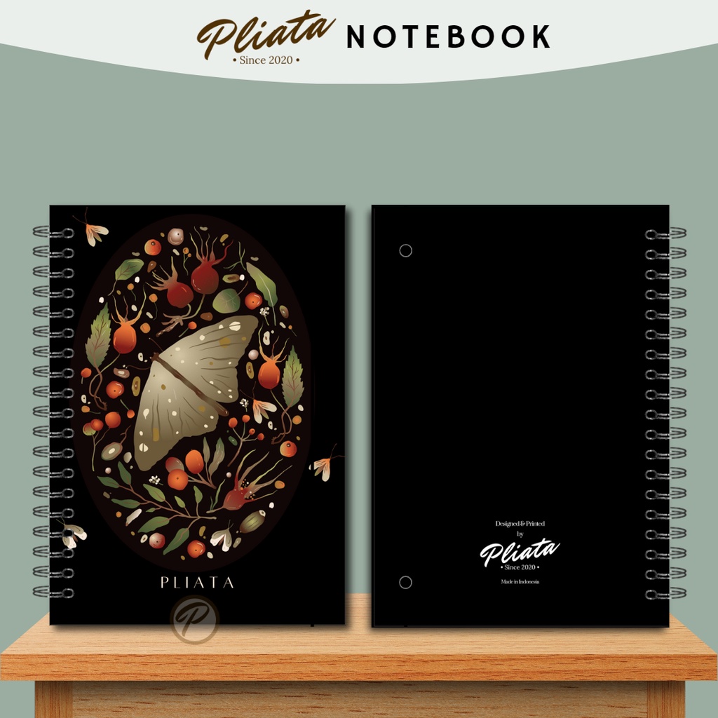 PLIATA NOTEBOOK SPIRAL - (PN78) Vintage4 - Softcover Doft Aesthetic Book Buku Tulis