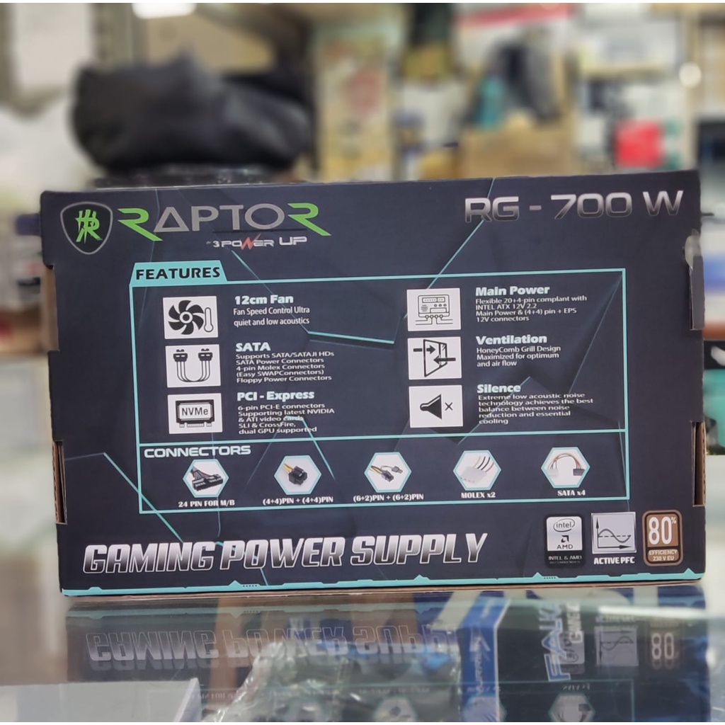 PSU GAMING FULL MODULAR RAPTOR RG-700W Power Supply
