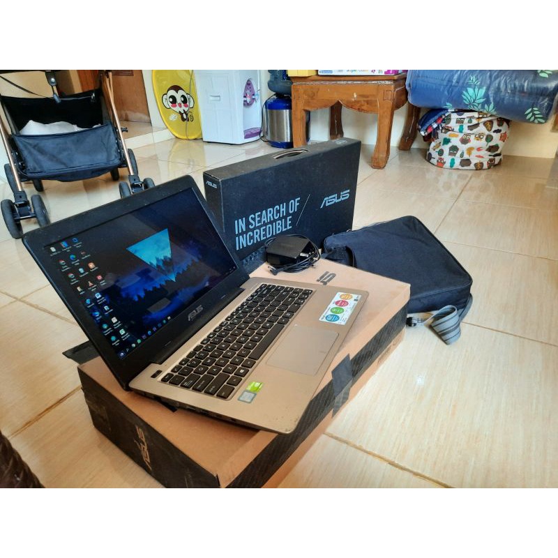 asus a456ur core i5 DDR4 NVIDIA GeForce 930 ram 8GB SSD 256GBfullset