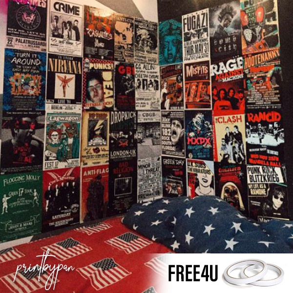 (PART 3) Poster Band Metal Rock A3 A4 - Poster Dinding Aesthetic - Dekorasi Kamar Tidur - Poster Ban